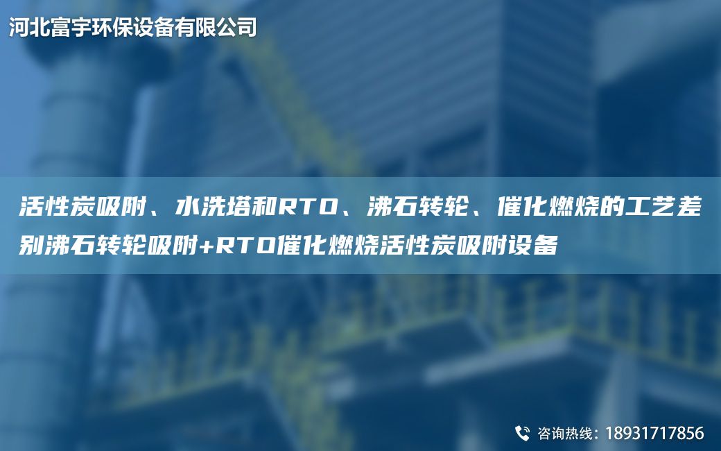 活性炭吸附、水洗塔和RTO、沸石轉輪、催化燃燒的工藝差別沸石轉輪吸附+RTO催化燃燒活性炭吸附設備