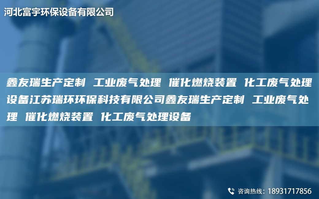 富宇生產(chǎn)定制 工業(yè)廢氣處理 催化燃燒裝置 化工廢氣處理設備江蘇瑞環(huán)環(huán)?？萍加邢薰靖挥钌a(chǎn)定制 工業(yè)廢氣處理 催化燃燒裝置 化工廢氣處理設備