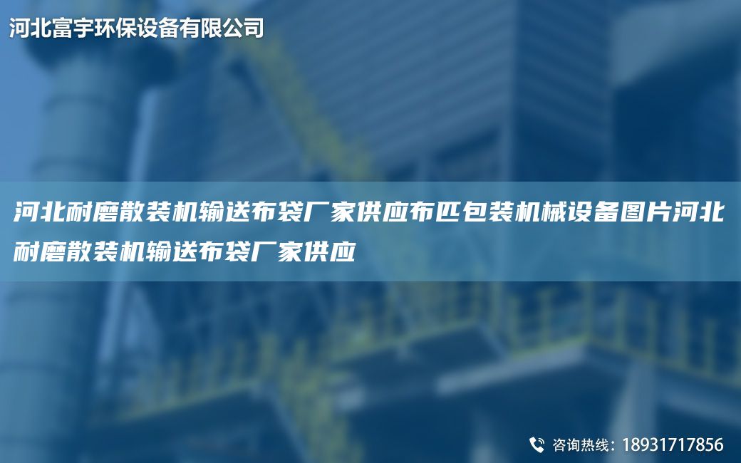 河北耐磨散裝機輸送布袋廠(chǎng)家供應布匹包裝機械設備圖片河北耐磨散裝機輸送布袋廠(chǎng)家供應