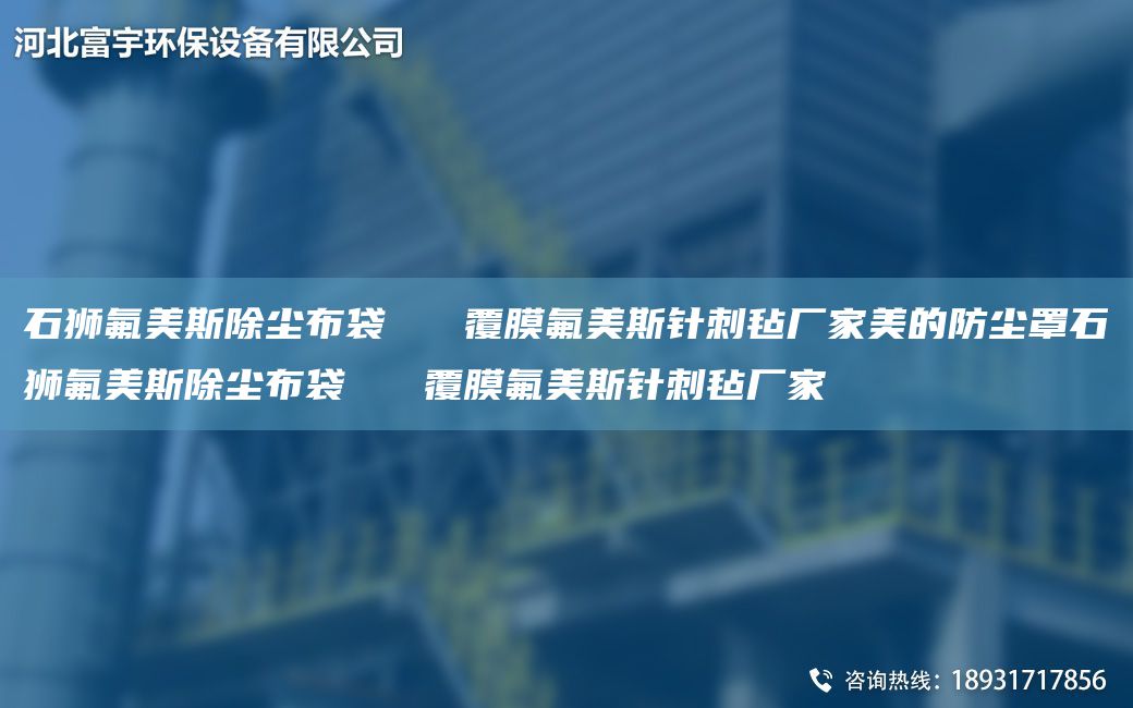 石獅氟美斯除塵布袋   覆膜氟美斯針刺氈廠(chǎng)家美的防塵罩石獅氟美斯除塵布袋   覆膜氟美斯針刺氈廠(chǎng)家