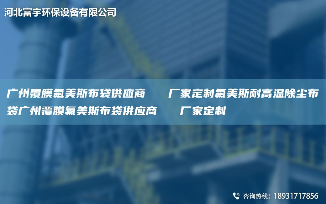 廣州覆膜氟美斯布袋供應商   廠(chǎng)家定制氟美斯耐高溫除塵布袋廣州覆膜氟美斯布袋供應商   廠(chǎng)家定制