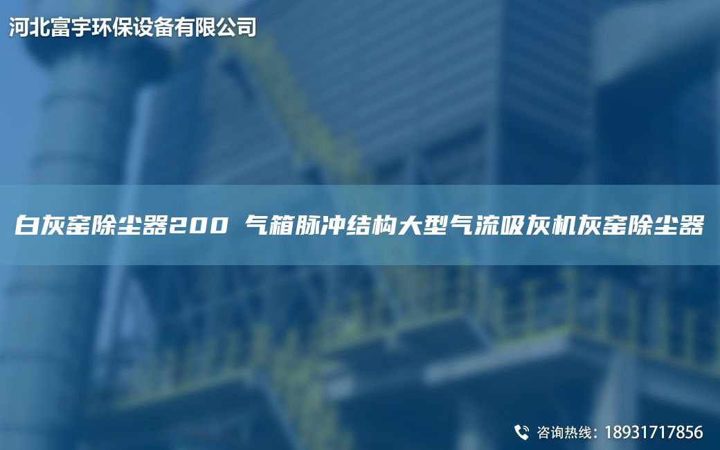 白灰窯除塵器200㎡氣箱脈沖結構大型氣流吸灰機灰窯除塵器