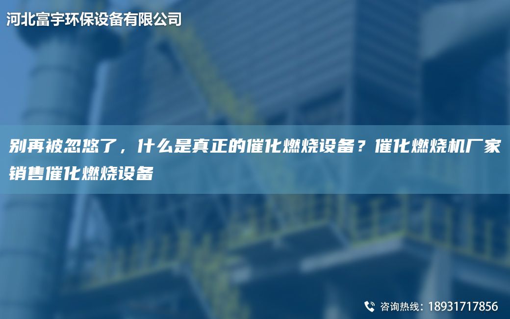 別再被忽悠了，什么是真正的催化燃燒設備？催化燃燒機廠(chǎng)家銷(xiāo)售催化燃燒設備