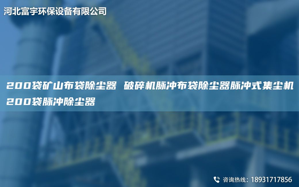 200袋礦山布袋除塵器 破碎機脈沖布袋除塵器脈沖式集塵機200袋脈沖除塵器