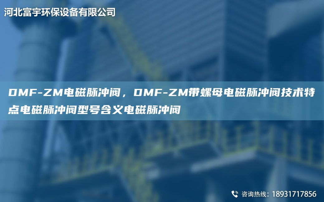 DMF-ZM電磁脈沖閥，DMF-ZM帶螺母電磁脈沖閥技術(shù)特點(diǎn)電磁脈沖閥型號含義電磁脈沖閥