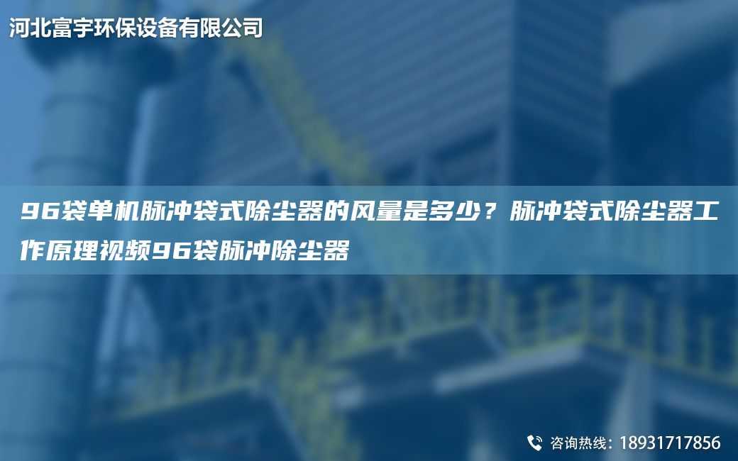 96袋單機脈沖袋式除塵器的風(fēng)量是多少？脈沖袋式除塵器工作原理視頻96袋脈沖除塵器