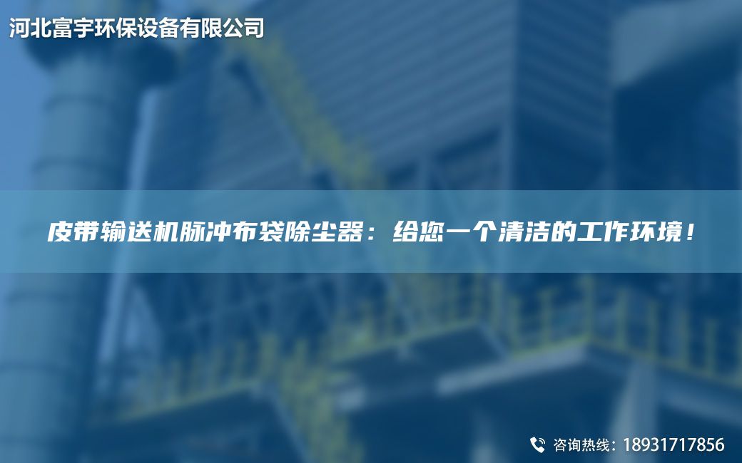 皮帶輸送機脈沖布袋除塵器：給您一個(gè)清潔的工作環(huán)境！