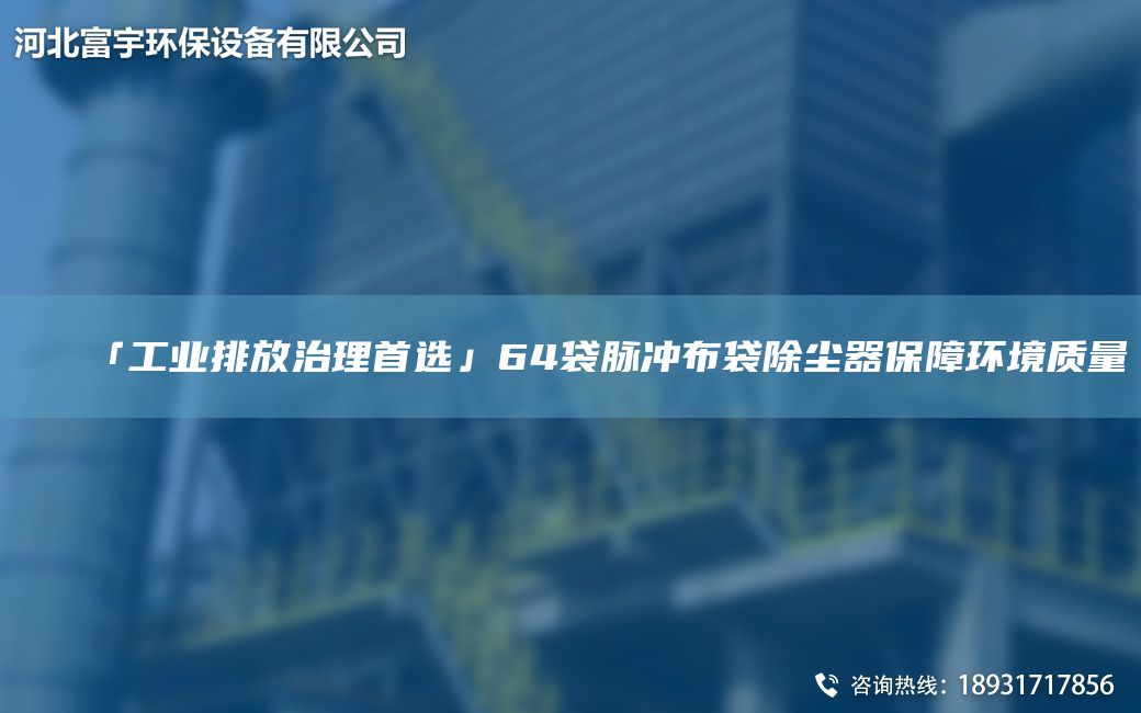 「工業(yè)排放治理首選」64袋脈沖布袋除塵器保障環(huán)境質(zhì)量