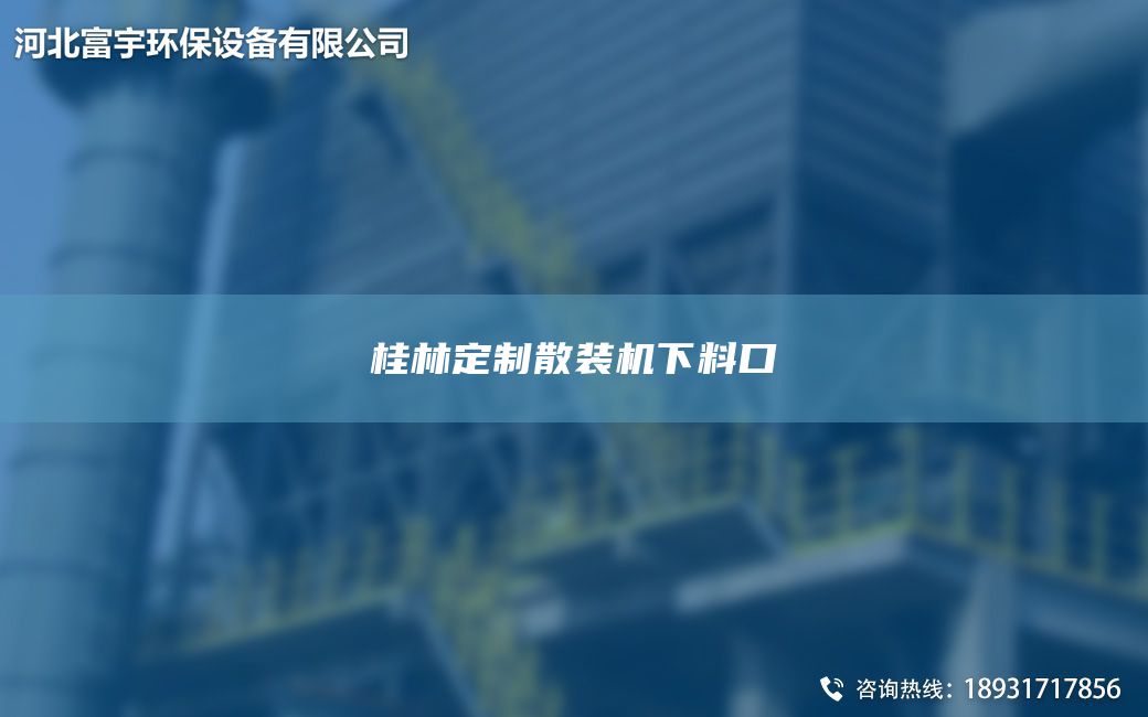 桂林定制散裝機下料口