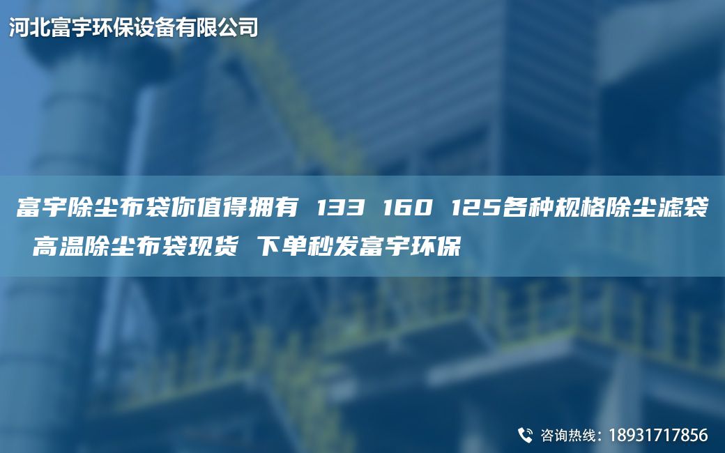 富宇除塵布袋你值得擁有 133 160 125各種規(guī)格除塵濾袋 高溫除塵布袋現(xiàn)貨 下單秒發(fā)富宇環(huán)保