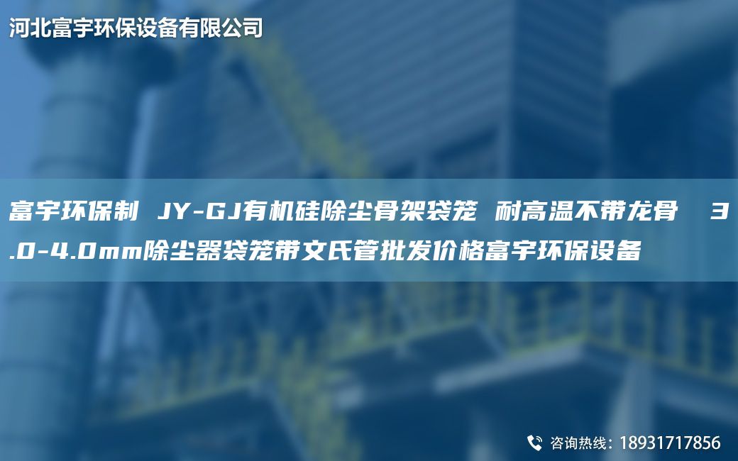 富宇環(huán)保制 JY-GJ有機硅除塵骨架袋籠 耐高溫不帶龍骨 φ3.0-4.0mm除塵器袋籠帶文氏管批發(fā)價格富宇環(huán)保設(shè)備