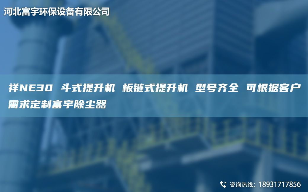 祥NE30 斗式提升機 板鏈式提升機 型號齊全 可根據客戶(hù)需求定制富宇除塵器
