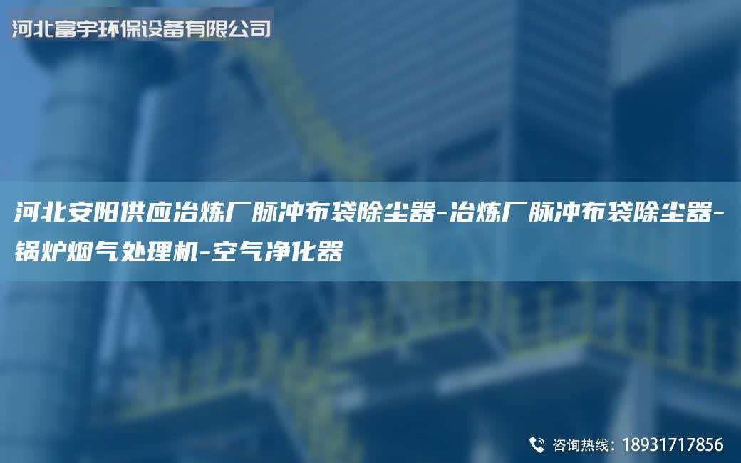 河北安陽供應(yīng)冶煉廠脈沖布袋除塵器-冶煉廠脈沖布袋除塵器-鍋爐煙氣處理機(jī)-空氣凈化器