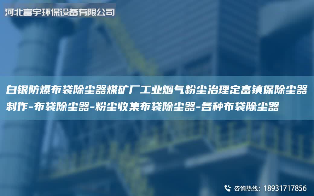 白銀防爆布袋除塵器煤礦廠工業(yè)煙氣粉塵治理定富鎮(zhèn)保除塵器制作-布袋除塵器-粉塵收集布袋除塵器-各種布袋除塵器