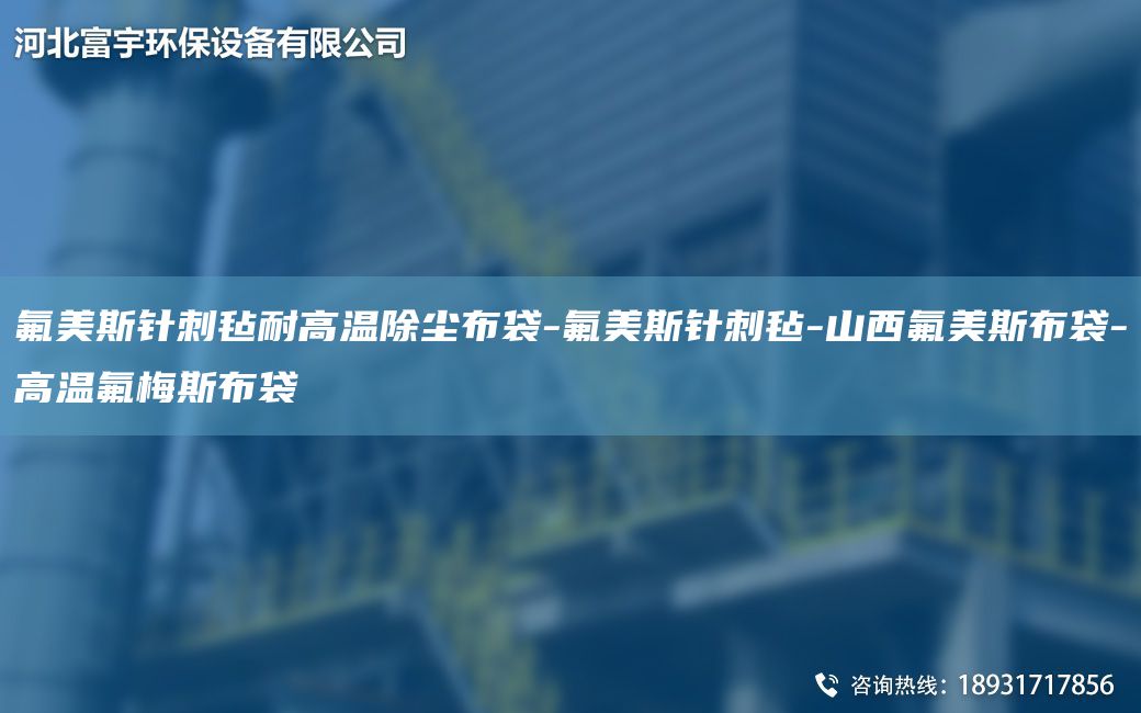 氟美斯針刺氈耐高溫除塵布袋-氟美斯針刺氈-山西氟美斯布袋-高溫氟梅斯布袋